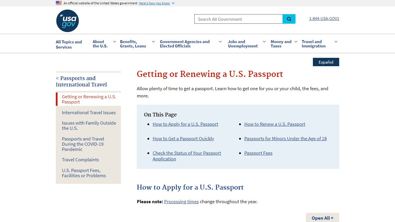 Getting or Renewing a U.S. Passport | USAGov